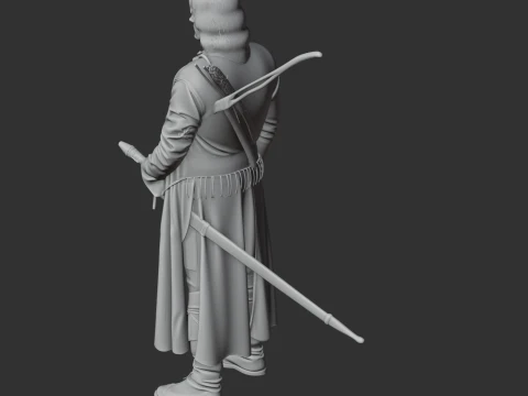 Aragorn Lord of the Rings Figurine 3D Model