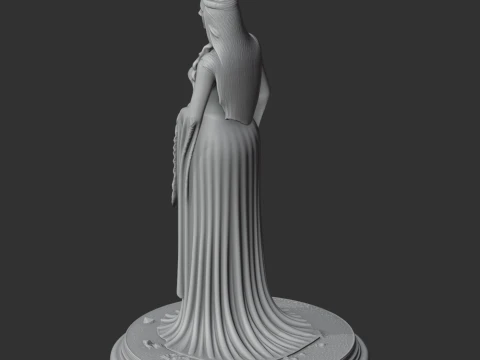 Arwen Lord of the Rings Figurine 3D Model