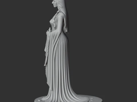 Arwen Lord of the Rings Figurine 3D Model