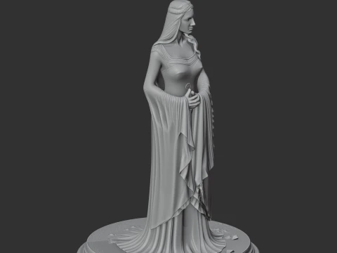 Arwen Lord of the Rings Figurine 3D Model