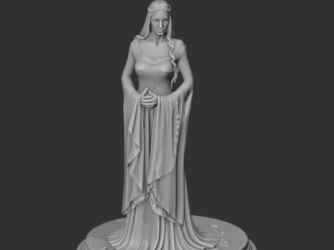 Arwen Lord of the Rings Figurine 3D Model
