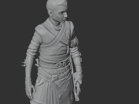 Statuetta del Dio della Guerra Atreo Modello 3D