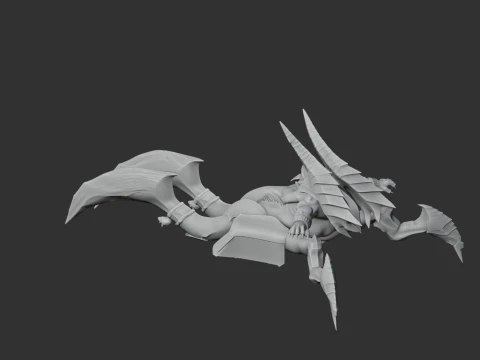 아즈모단 디아블로 4 피규어 3D 모델