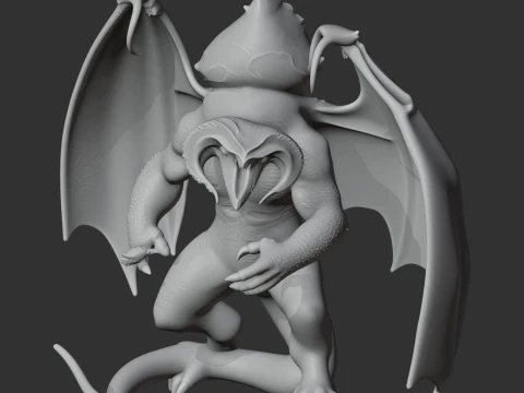 Balrog Lord of the Rings Figurine 3D Model