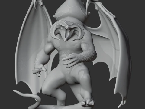 Balrog Lord of the Rings Figurine 3D Model
