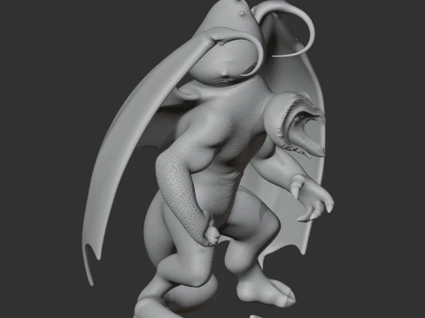 Balrog Lord of the Rings Figurine 3D Model