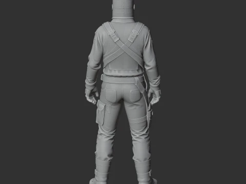 AK-47 - Rust 3D Model