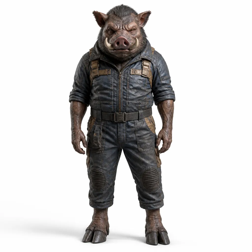 Alpha Hog - Satisfactory 3D Model .c4d .max .obj .3ds .fbx .stl .blend