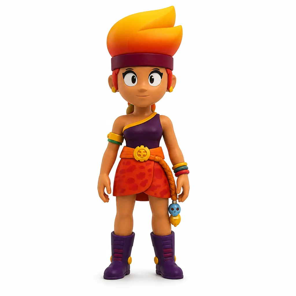 Amber - Brawl Stars 3D Model .c4d .max .obj .3ds .fbx .stl .blend 