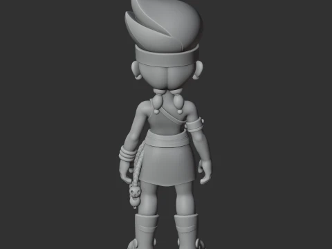 Amber - Brawl Stars 3D Model