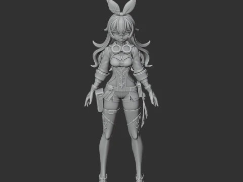 Amber - Genshin Impact 3D Model
