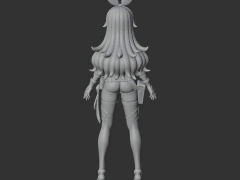 Amber - Genshin Impact 3D Model
