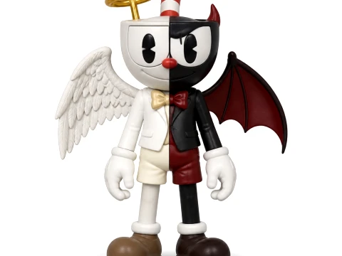 Angel and Demon - Cuphead 3D Model