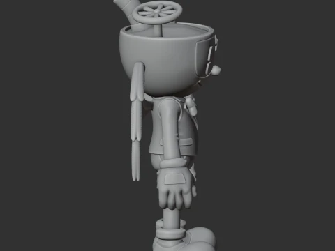 Angel and Demon - Cuphead 3D Model