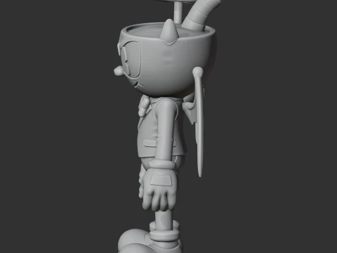 Angel and Demon - Cuphead 3D Model