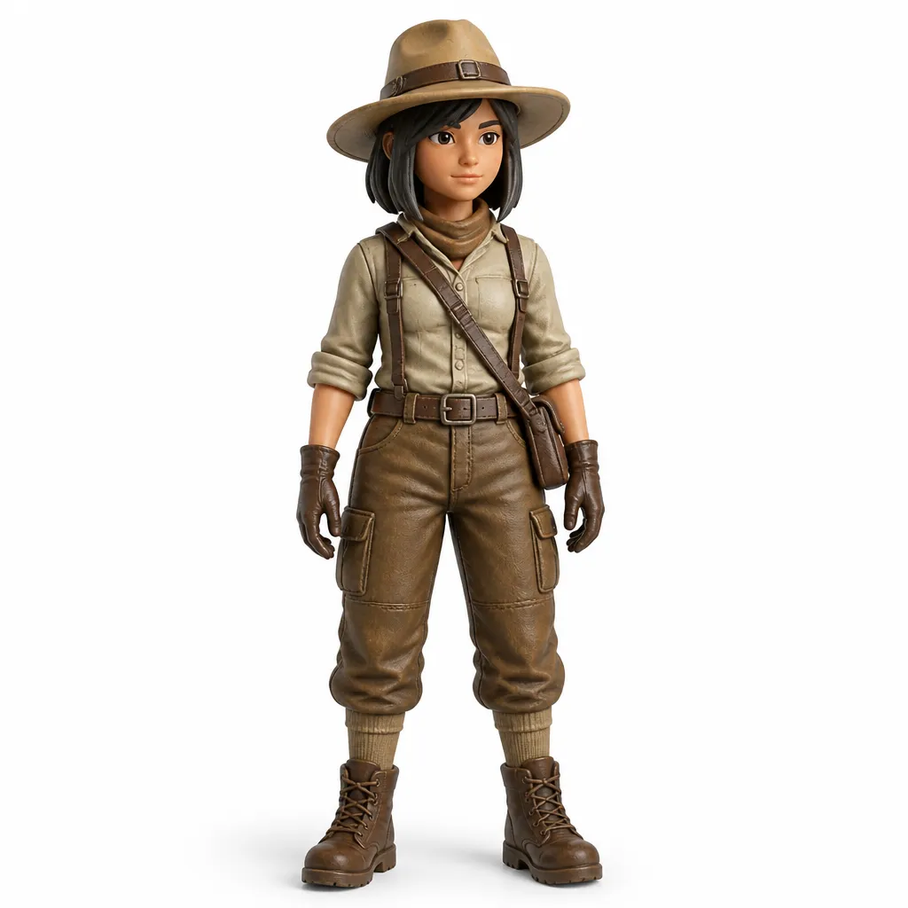 Archaeologist - Terraria 3D Model .c4d .max .obj .3ds .fbx .stl .blend 