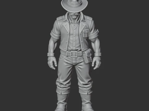 Arms Dealer - Terraria 3D Model
