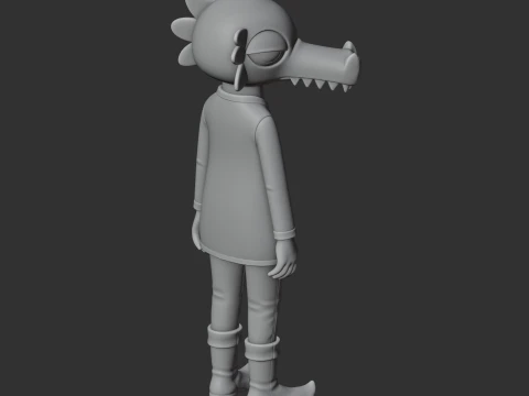 Anselm Borowski - Night in the Woods 3D Model