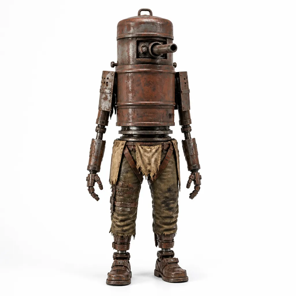 Auto Turret - Rust 3D Model .c4d .max .obj .3ds .fbx .stl .blend 