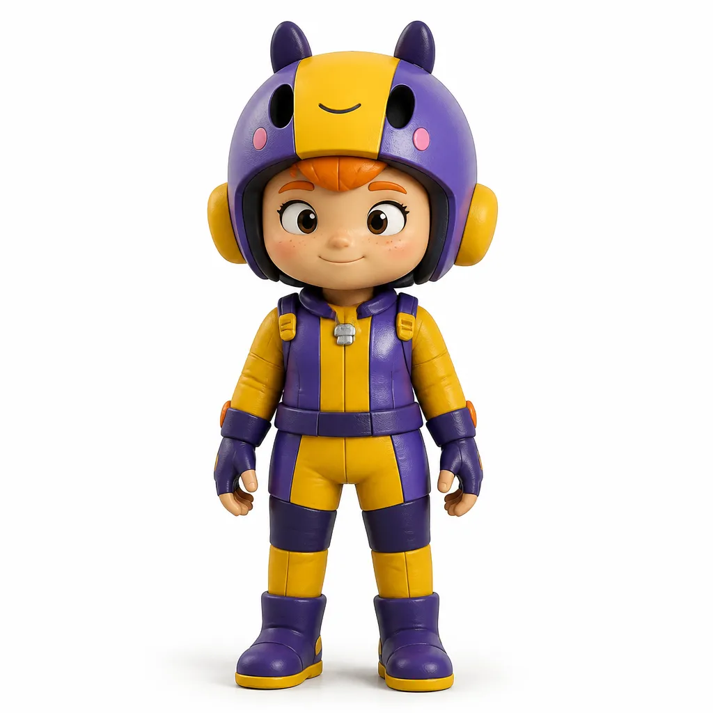 Bea - Brawl Stars 3D Model .c4d .max .obj .3ds .fbx .stl .blend 