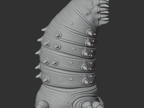 Behemoth Worm - Factorio 3D Model
