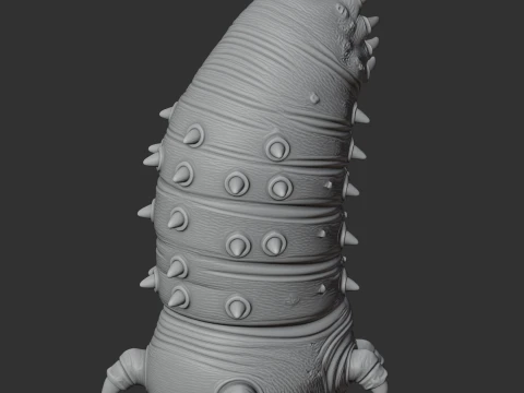 Behemoth Worm - Factorio 3D Model