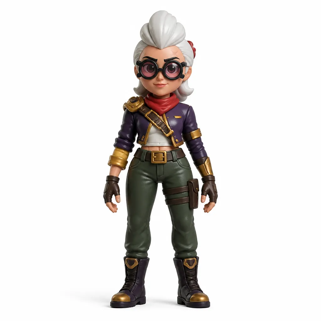 Belle - Brawl Stars 3D Model .c4d .max .obj .3ds .fbx .stl .blend 