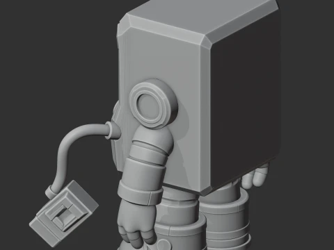 8-Bit - Brawl Stars Figurine 3D Model