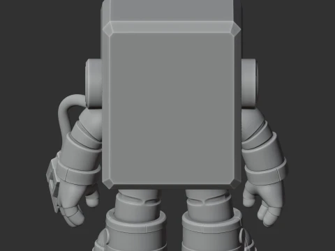 8-Bit - Brawl Stars Figurine 3D Model