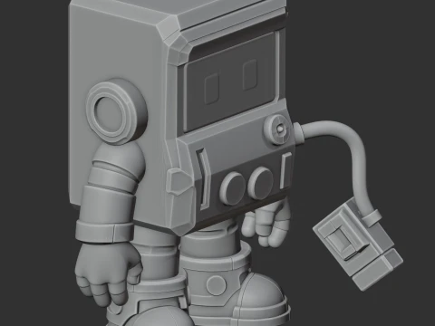 8-Bit - Brawl Stars Figurine 3D Model