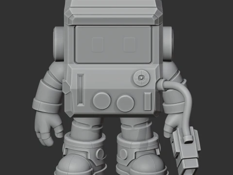 8-Bit - Brawl Stars Figurine 3D Model