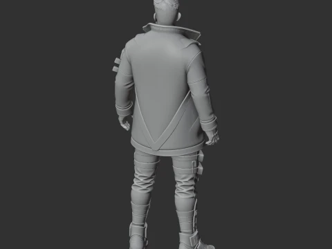 Ajay Che - Apex Legends Figurine 3D Model