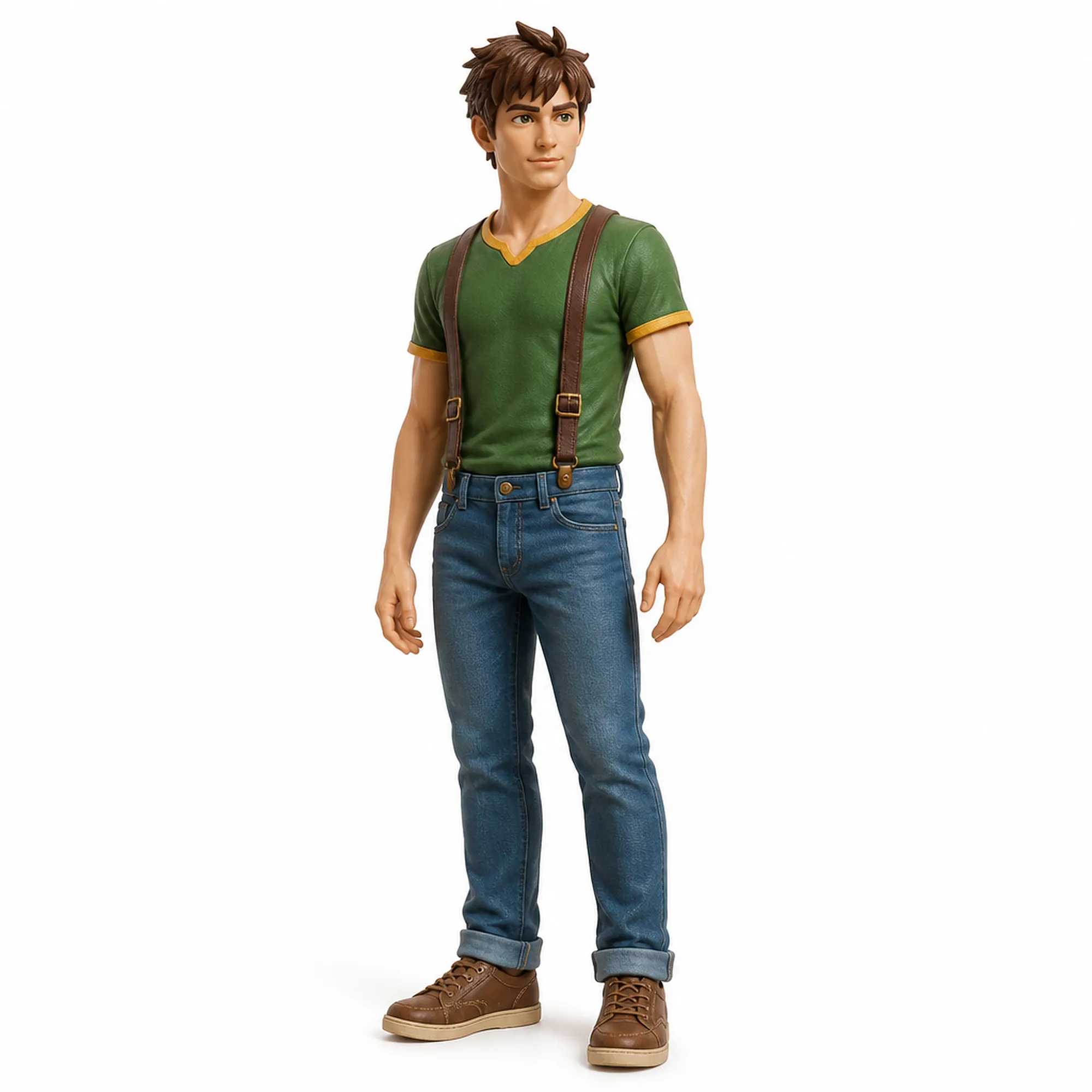 Alex - Stardew Valley Figurine 3D Model .c4d .max .obj .3ds .fbx .stl .blend 