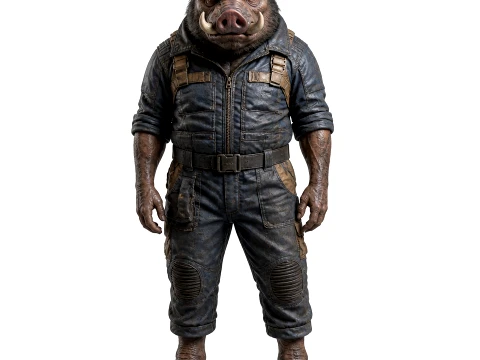Alpha Hog - Satisfactory Figurine 3D Model