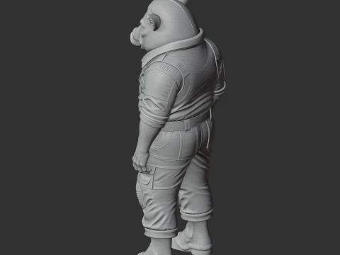 Alpha Hog - Satisfactory Figurine 3D Model