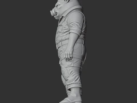 Alpha Hog - Satisfactory Figurine 3D Model