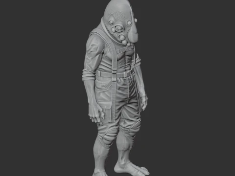 Alpha Spitter - Satisfactory Figurine 3D Model