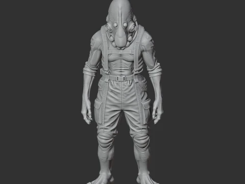 Alpha Spitter - Satisfactory Figurine 3D Model