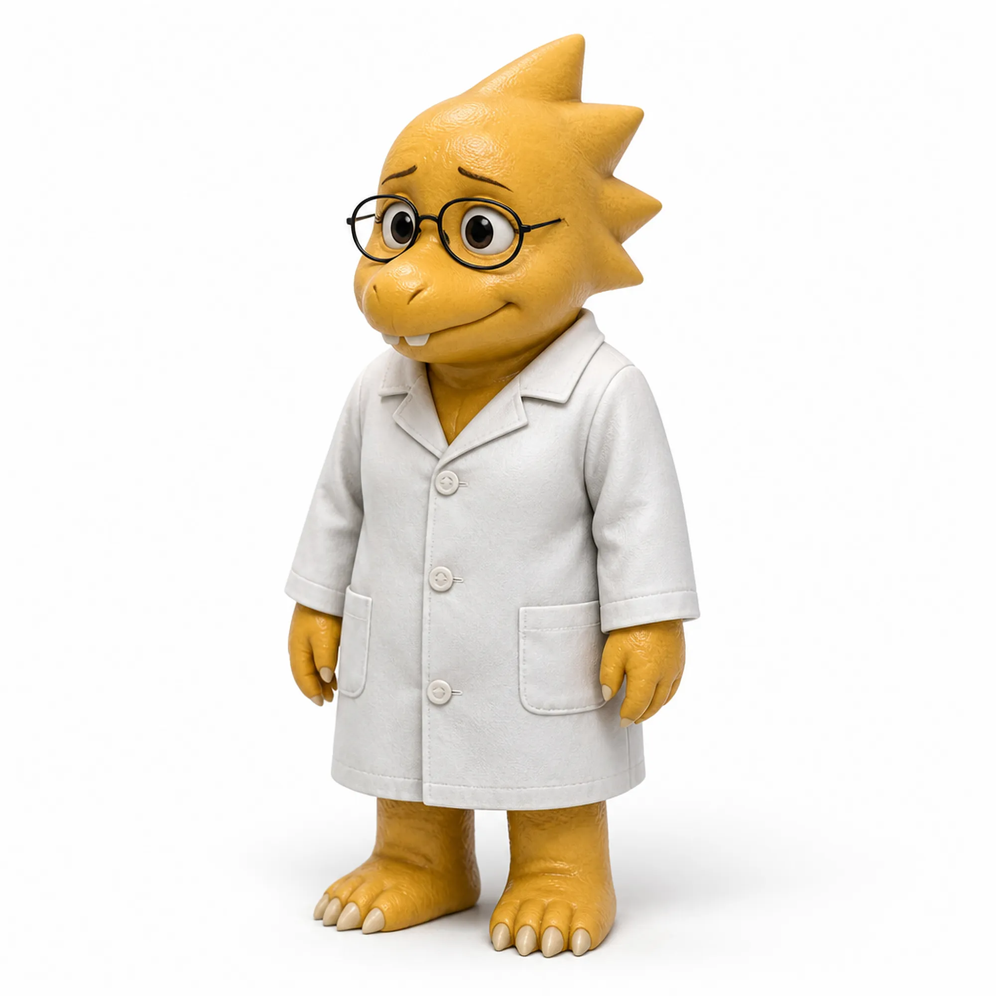 Alphys - Undertale Figurine 3D Model .c4d .max .obj .3ds .fbx .stl .blend