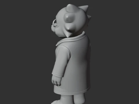 Alphys - Undertale Figurine 3D Model