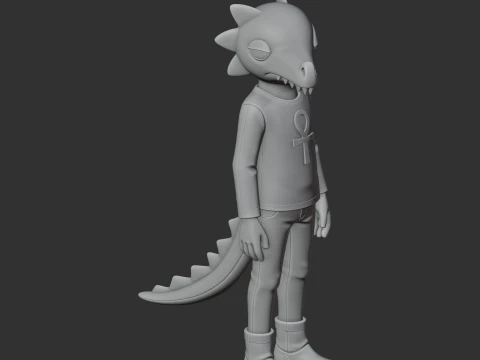 Angus Delaney - Night in the Woods Figurine 3D Model