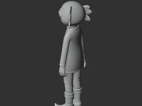 Anselm Borowski - Night in the Woods Figurine 3D Model