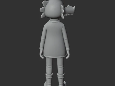 Anselm Borowski - Night in the Woods Figurine 3D Model
