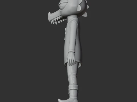 Anselm Borowski - Night in the Woods Figurine 3D Model