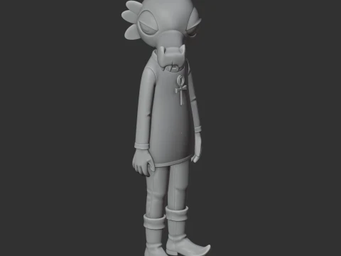 Anselm Borowski - Night in the Woods Figurine 3D Model