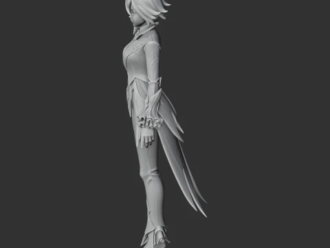 Arlecchino - Genshin Impact Figurine 3D Model