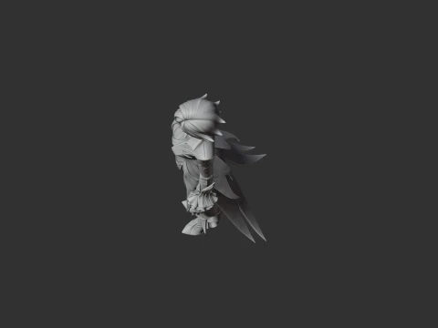 Arlecchino - Genshin Impact Figurine 3D Model