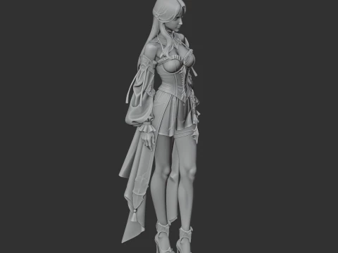 Arcana - Lost Ark Figurine 3D Model
