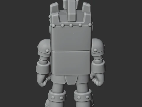 Ash - Brawl Stars Figurine 3D Model