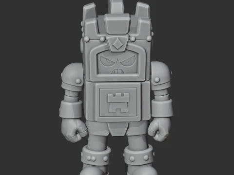 Ash - Brawl Stars Figurine 3D Model